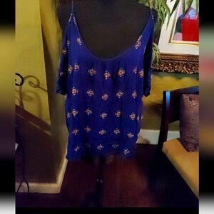 Women's cold shoulder blouse